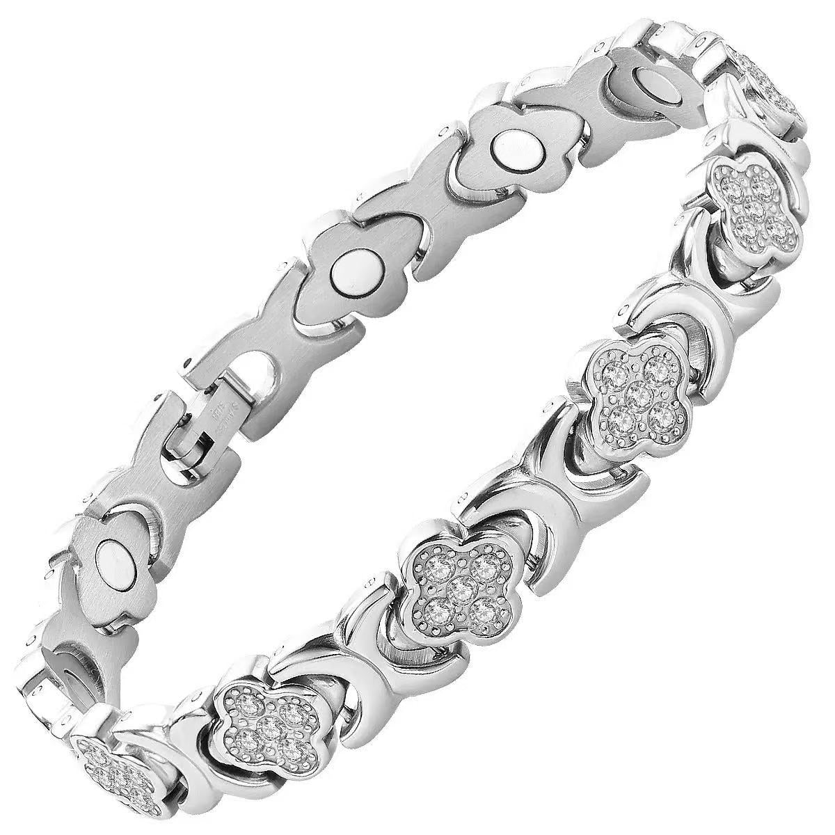 Luminacore Women's Gold/Silver/Rose Gold Pure Copper Bracelet, Pure Copper Magnetic Bracelet with 3500 Gauss Effective Magnets