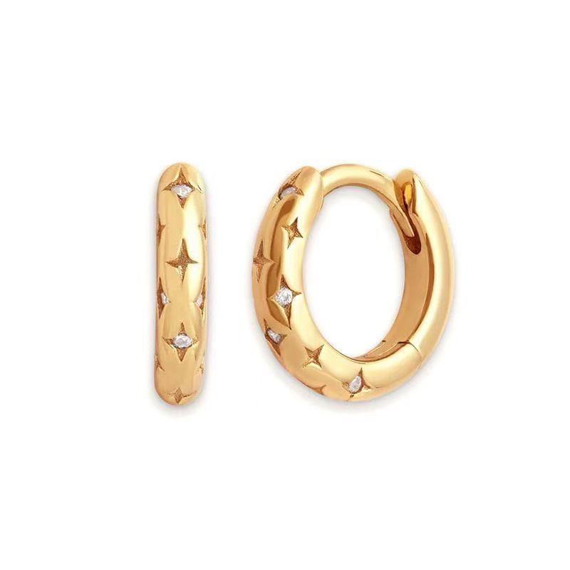 Gold Cosmic Star Fashionable Minimalist Earrings โ Exquisite Jewelry Gift
