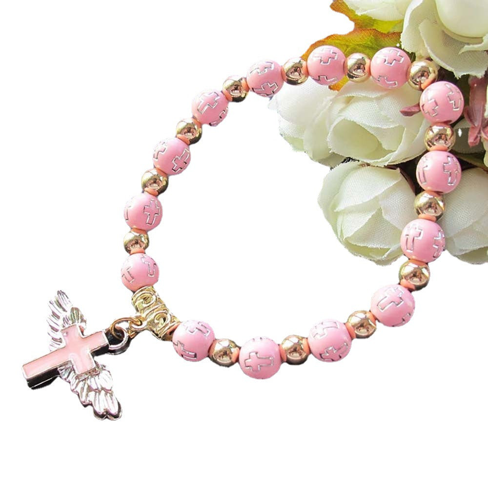 Unisex Angel Cross Bracelet – Elegant and Meaningful Design