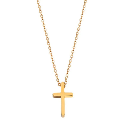 Minimalist Gold Cross Pendant Necklace – Perfect for Any Outfit