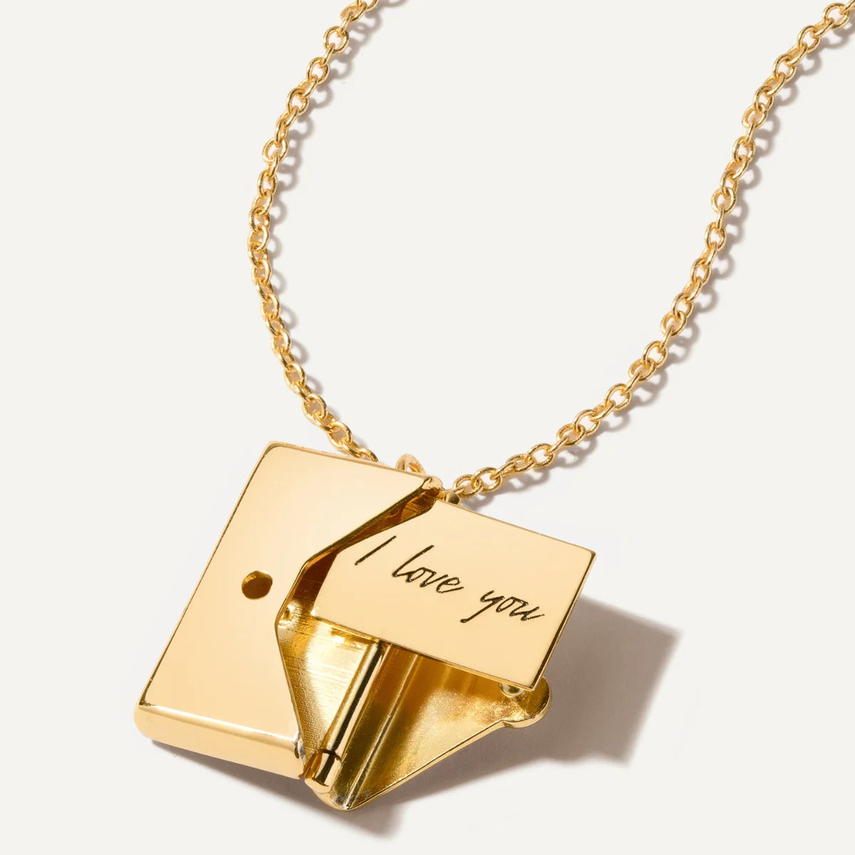LOVE Letter Pendant Necklace – Couple's Symbol of Love, Available in Gold or Silver